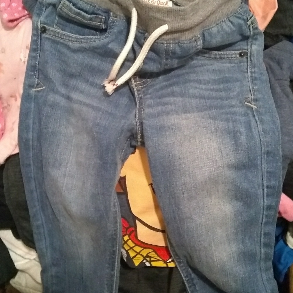 Toddler girl skinny jeans with tie